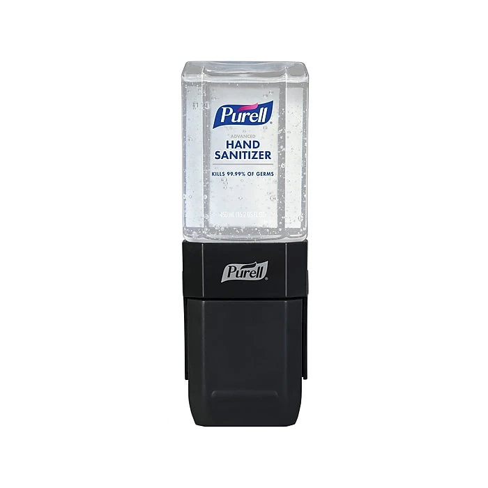 PURELL® ES1 Dispenser Starter Kit, Push-Style Hand Sanitizer Dispenser, 450 ML Gel Refill Included, Graphite (4424-D6)