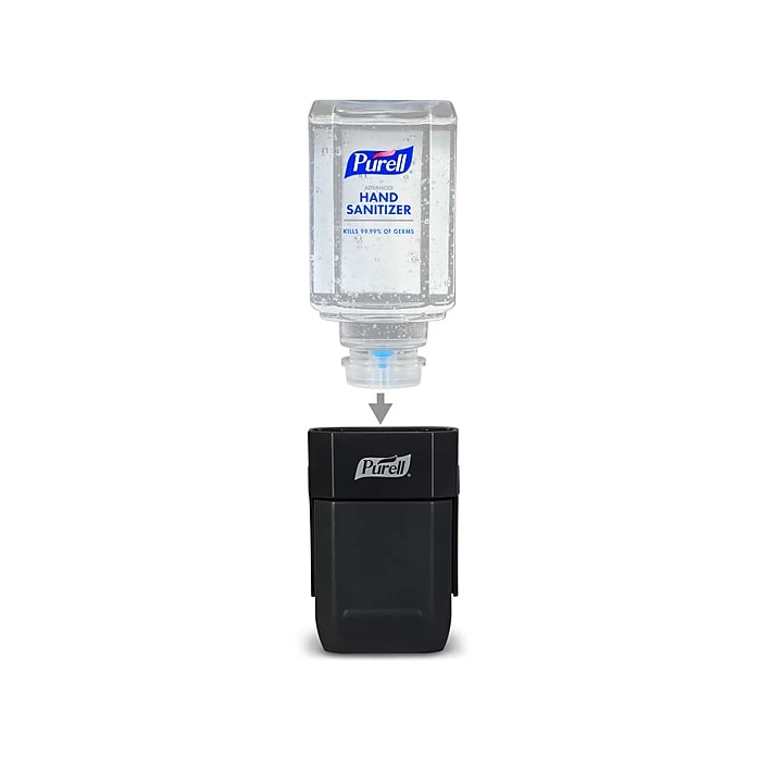 PURELL® ES1 Dispenser Starter Kit, Push-Style Hand Sanitizer Dispenser, 450 ML Gel Refill Included, Graphite (4424-D6) - Image 2