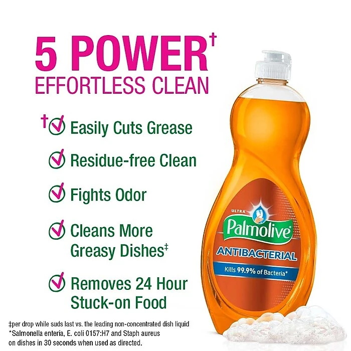 Palmolive® Palmolive Ultra Antibacterial Liquid Dish Soap, Orange, 32.5 Oz. (US04274A) - Image 5