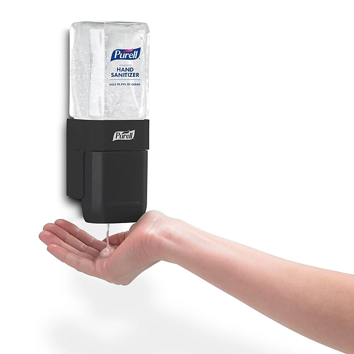 PURELL® ES1 Dispenser Starter Kit, Push-Style Hand Sanitizer Dispenser, 450 ML Gel Refill Included, Graphite (4424-D6) - Image 4