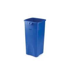 Rubbermaid Recycling Container, Desk High, 23 Gallons, Blue (FG356973BLUE)