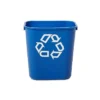 Rubbermaid Commercial Products Plastic Container, 3.25 Gallon, Blue (FG295573BLUE)