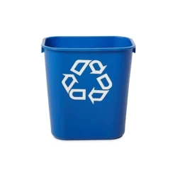 Rubbermaid Commercial Products Plastic Container, 3.25 Gallon, Blue (FG295573BLUE)