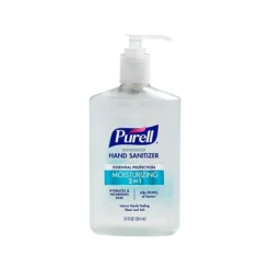 PURELL 2in1 Moisturizing Advanced Hand Sanitizer 70% Alcohol Gel, 12 Oz Pump Bottle (3698-12)