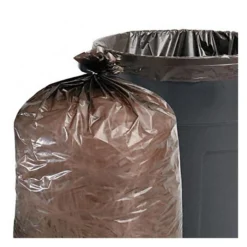 Stout Total Recycled Content Trash Bags, 60 Gal, 1.5 Mil, Brown, 100/Carton (AZSTOUT3860B15)