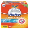 Hefty® Ultra Strong Scented Tall White Kitchen Bags, 13 Gal, 0.9 Mil, 24.75" X 24.88", White, 240/Carton