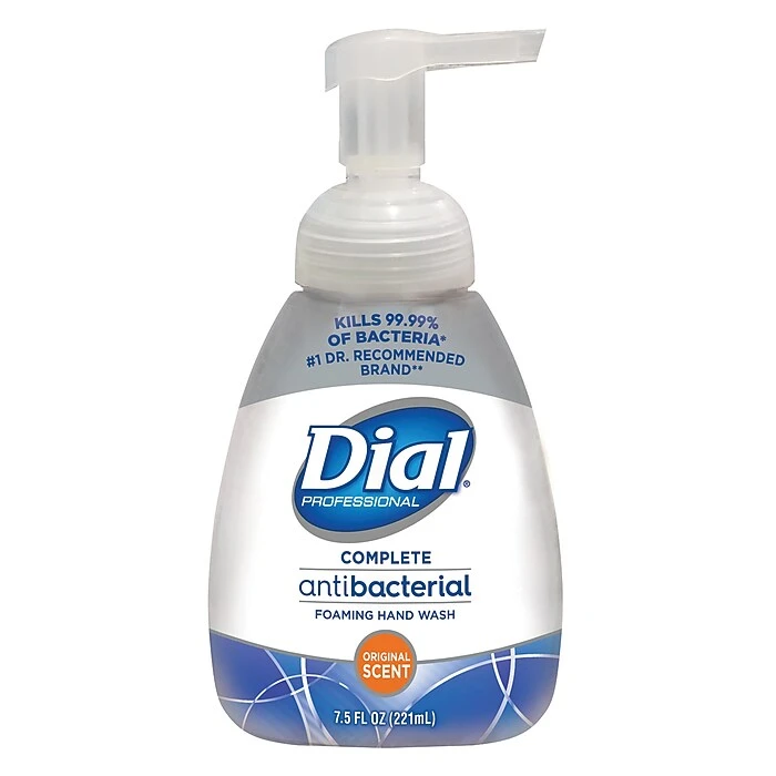 Dial Complete Antibacterial Foaming Hand Soap, Original, 7.5 Oz., 8/Carton (02936) - Image 2
