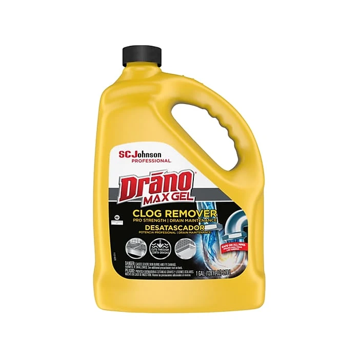 Drano Max Gel Clog Remover Drain Cleaner, 1 Gal. (696642EA)