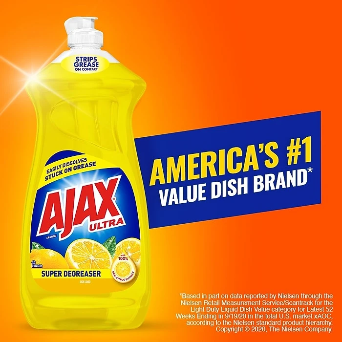 Ajax® Ajax Super Degreaser Liquid Dish Soap, Lemon, 28 Oz. (144673) - Image 4