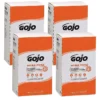 GOJO Natural Orange Pumice Hand Cleaner Refill, Orange Citrus, 67 Oz., 4/Carton (7255-04)