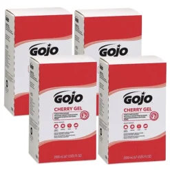 GOJO Cherry Gel Pumice Hand Cleaner, Cherry Scent, 2000 ML Refill For GOJO® PRO™ TDX™ Dispenser, 4/CT (7290-04)