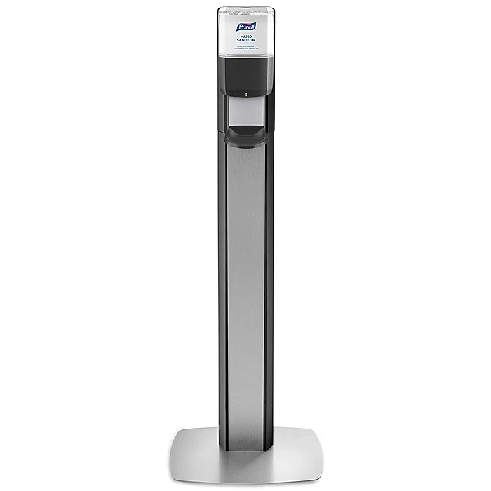 Purell ES 6 Automatic Floor Stand Hand Sanitizer Dispenser, Silver/Graphite (7316-DS-SLV)