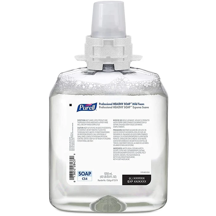 PURELL Healthy Soap Foaming Hand Soap Refill For CS4 Dispenser, 1250mL, 4/CT (5174-04) - Image 2