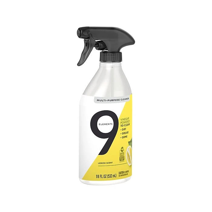 9 Elements Multi-Purpose Cleaner, Lemon Scent, 18 Fl. Oz. (51018) - Image 3