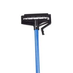 Malish 60” Blue Quick-Release Fiberglass Mop Handle (54660) - Fits 20 Oz. Blue Looped-End Mop Head