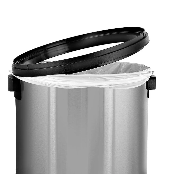 Alpine Industries Commercial Trash Can With Swing Lid, Stainless Steel, 17 Gallon (470-65L-1) - Image 3