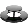 Alpine Industries Rain Bonnet Trash Can Lid, For 38 Gallon Trash Cans, Black, Commercial Park Lid (479-38-A)