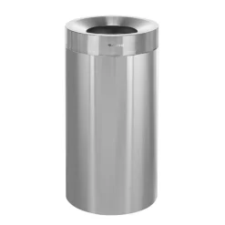 Alpine Industries Commercial Indoor Trash Can, 27 Gallon, Stainless Steel (475-27)