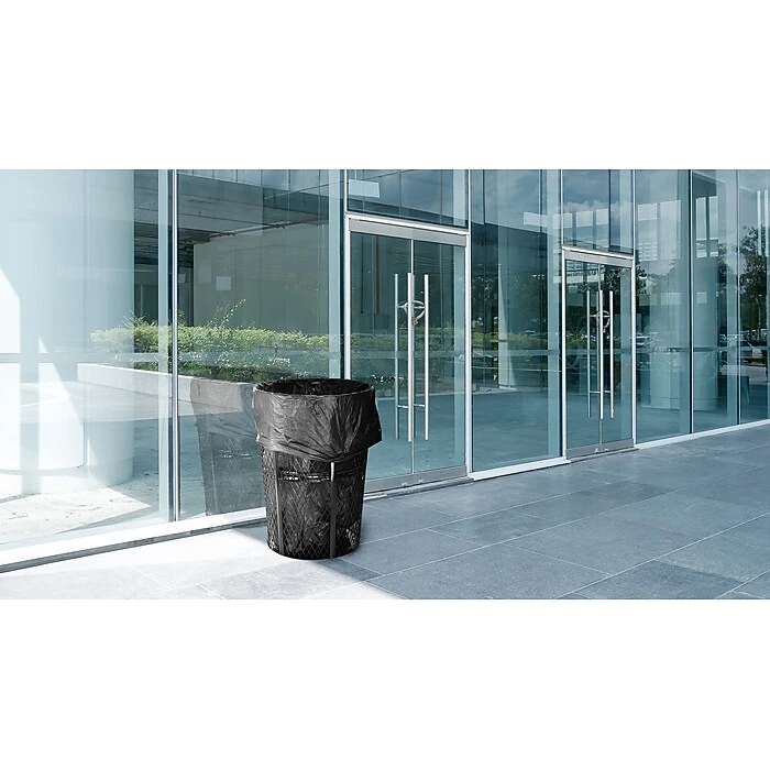 Alpine Industries Outdoor Trash Can, 48 Gallon, Metal Mesh (473-48-BLK) - Image 9