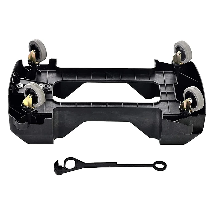 Alpine Industries Rectangular Trash Can Dolly, Black (477-DOLLY) - Image 4