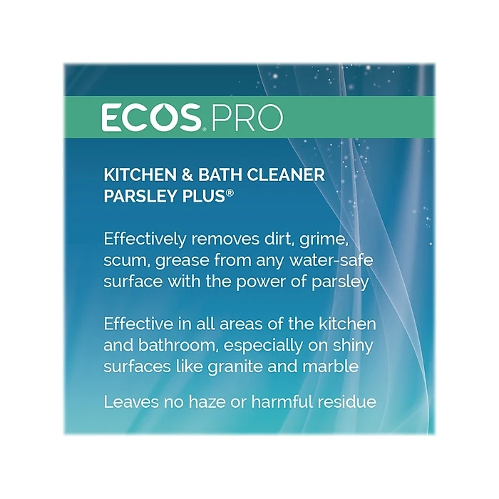 ECOS PRO Parsley Plus All-Purpose Kitchen & Bathroom Cleaner, Herbal Scent, 1 Gal. (PL9746/04) - Image 6
