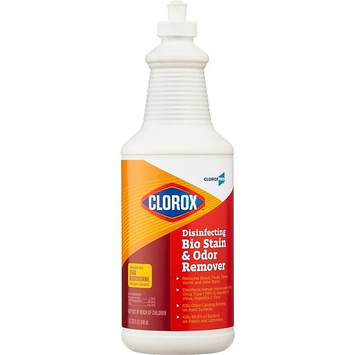 Clorox CloroxPro Disinfecting Bio Stain & Odor Remover Pull Top, 32 Oz. (31911)