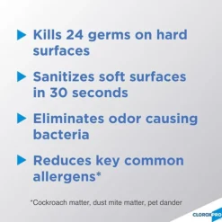 Clorox CloroxPro 4 In One Disinfectant & Sanitizer, Citrus, 14 Ounce Can (31043)