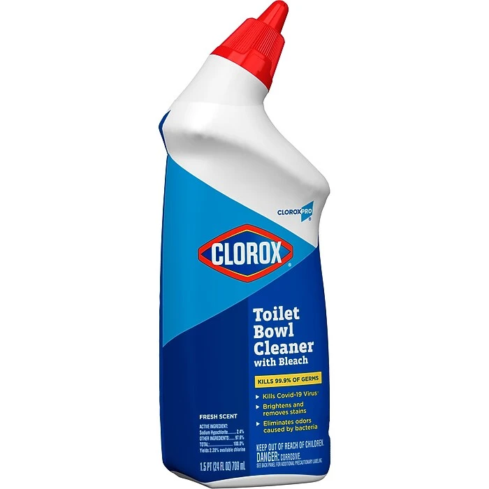 Clorox Commercial Solutions® Clorox® Manual Toilet Bowl Cleaner With Bleach, Fresh Scent, 24 Ounces (00031) - Image 3
