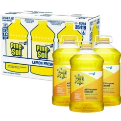 Pine-Sol All Purpose Cleaner, Lemon Fresh, 144 Oz., 3/Carton (35419CT)