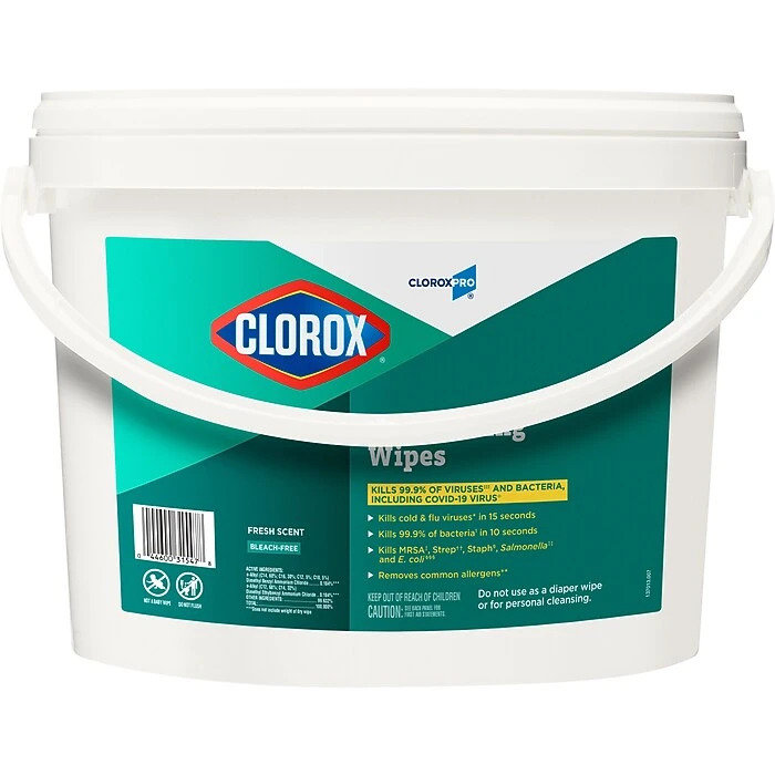 Clorox Commercial Solutions Disinfecting Wipes Refill, Fresh Scent Scent, 700 Wipes/Container (31547) - Image 6