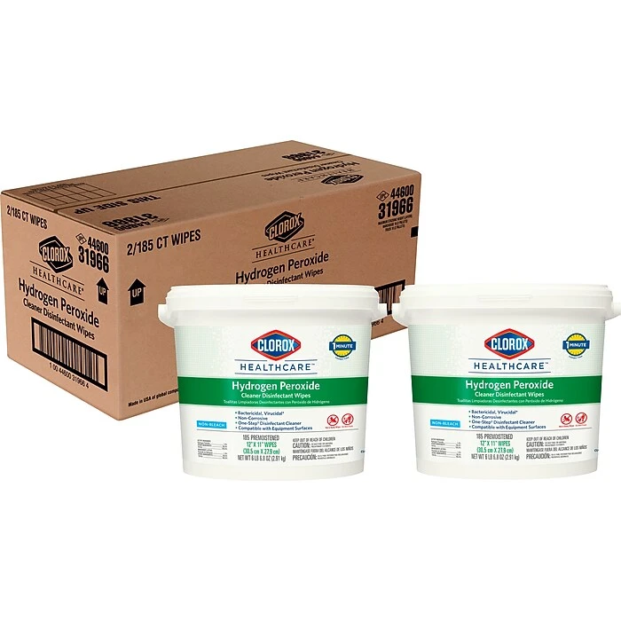 Clorox Healthcare Disinfecting Wipes, 185 Wipes/Container, 2/Carton (30826) - Image 6