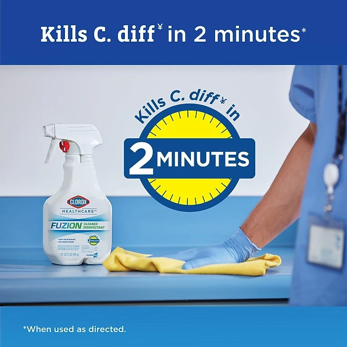 Clorox Healthcare® Fuzion® Cleaner Disinfectant, Spray , 32 Fluid Ounces (31478) (Package May Vary) - Image 2