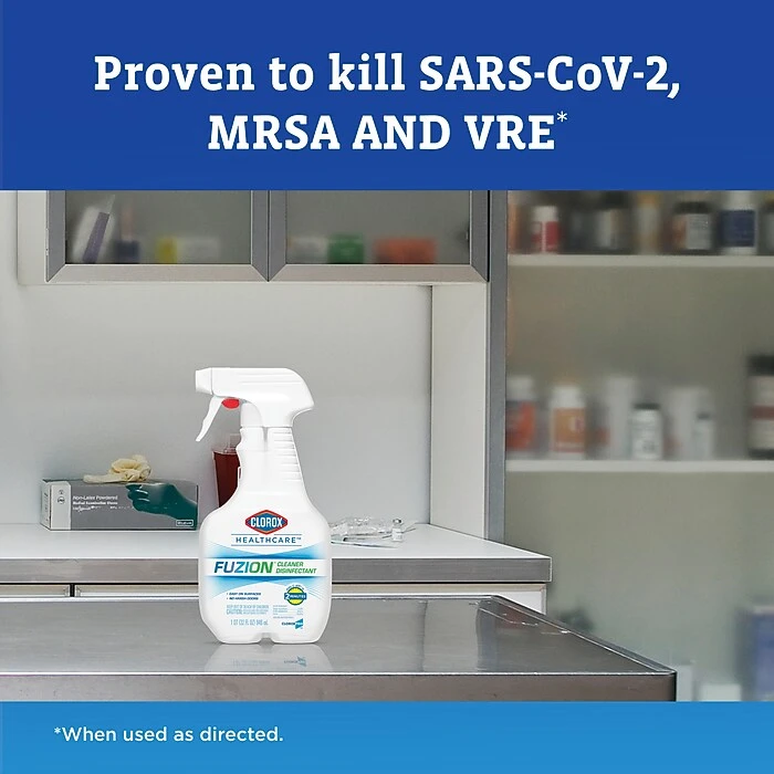 Clorox Healthcare® Fuzion® Cleaner Disinfectant, Spray , 32 Fluid Ounces (31478) (Package May Vary) - Image 3