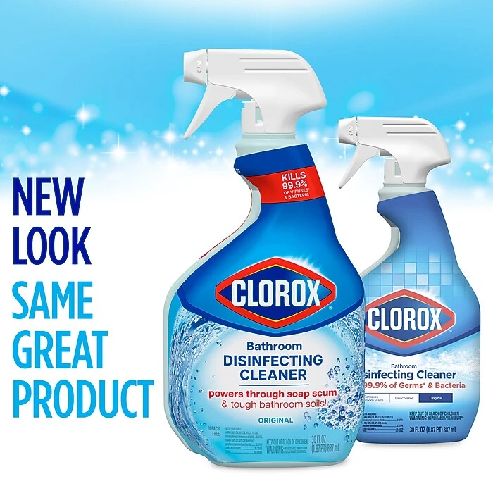 Clorox® Disinfecting Bathroom Cleaner, Bleach Free – 30 Ounce Spray Bottle (08033) - Image 2