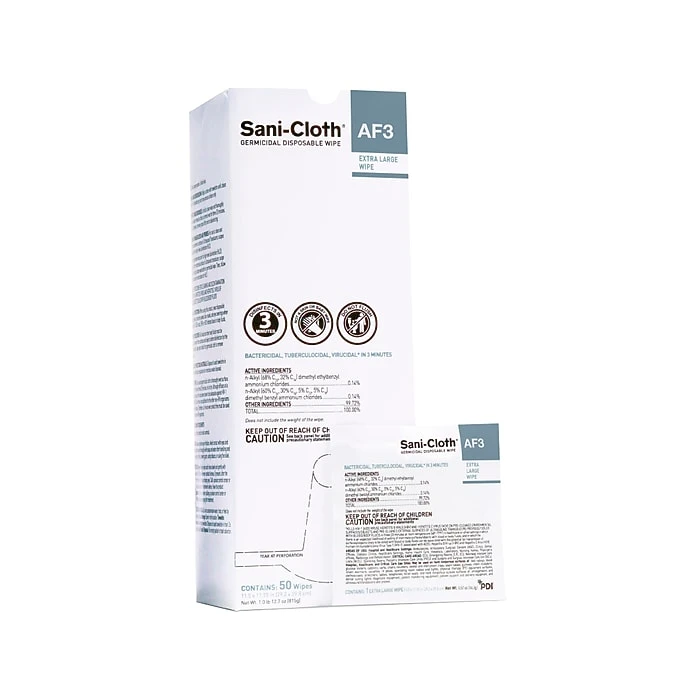 Sani-Cloth AF3 Germicidal Disposable Wipes, 50/Pack (U27500)