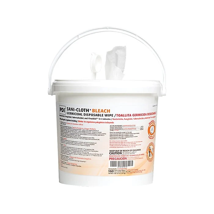 PDI Sani-Cloth Bleach Wipes, 160/Pail, 2 Pails/Carton (P7007P)