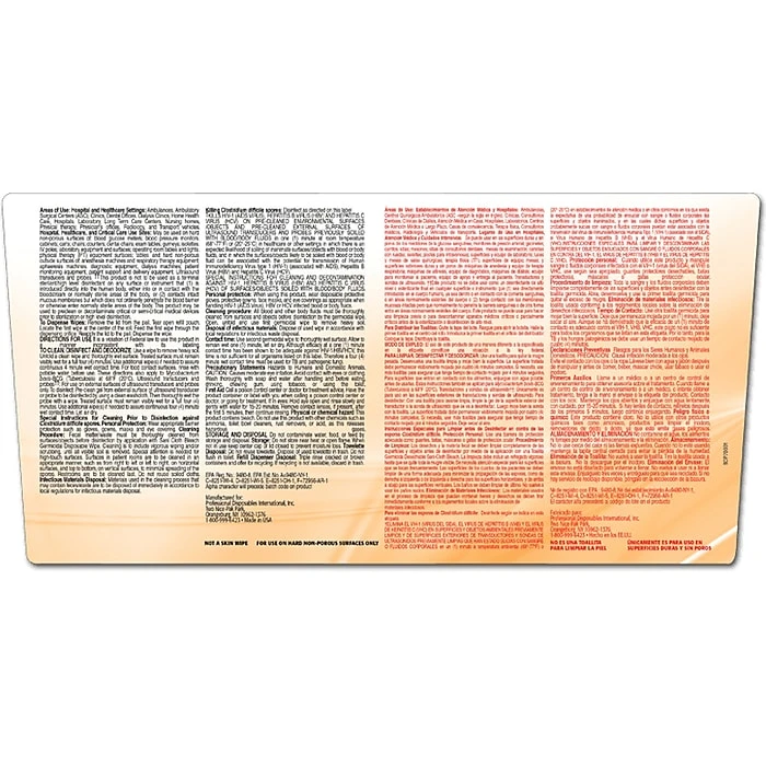 PDI Sani-Cloth Bleach Wipes, 160/Pail, 2 Pails/Carton (P7007P) - Image 3