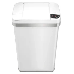 ITouchless Automatic Touchless Sensor Trash Can With Odor Filter And Fragrance – 4 Gallon - White
