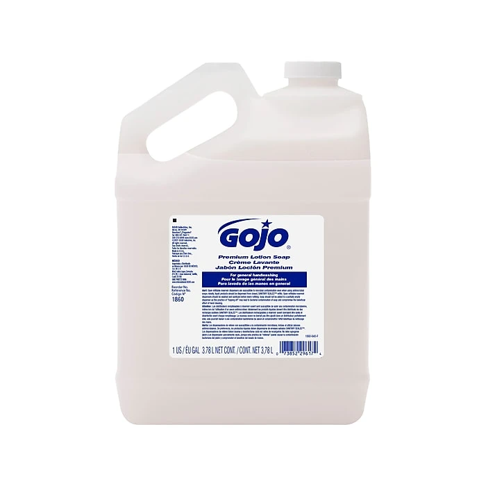 GOJO Premium Lotion Soap, Waterfall Fragrance, Gallon Pour Bottle (1860-04)