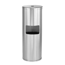 Alpine Industries Universal Floor Stand Hand Sanitizer Dispenser, Stainless Steel (ALP4777)