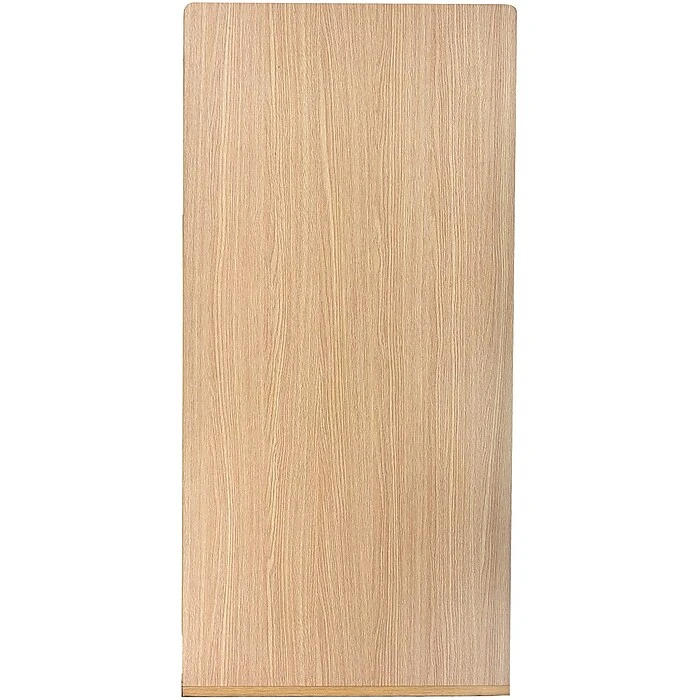 Alpine Industries 40 Gal. Oak Finish Wood Commercial Tray Top Waste Enclosure Trash Receptacle - Image 3