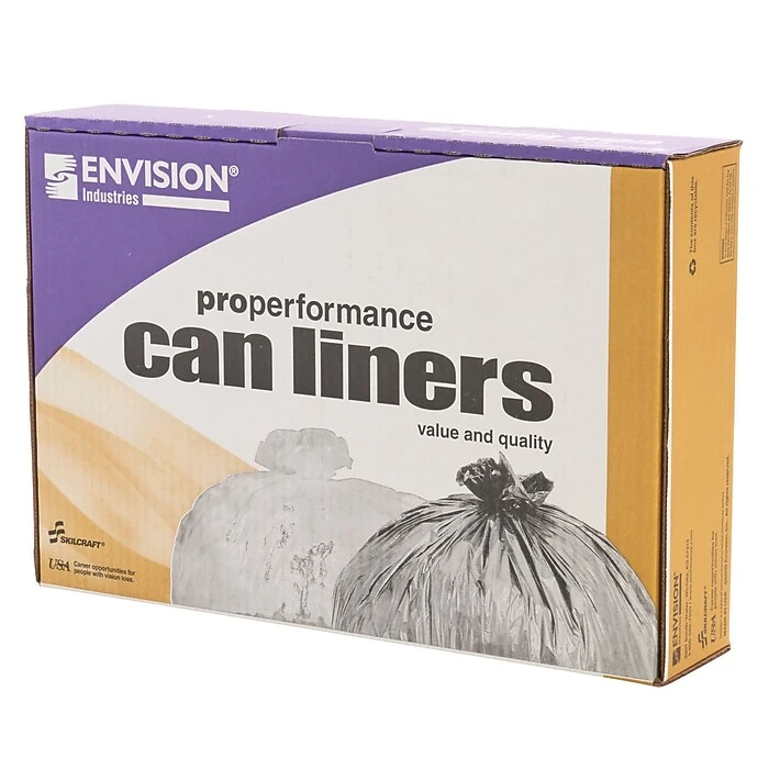 Envision Industries 8105 Extra-Heavy Duty Waste Liners, 33" X 39", 1.5 Mil, 100/Ct, #LD33XH - Image 8