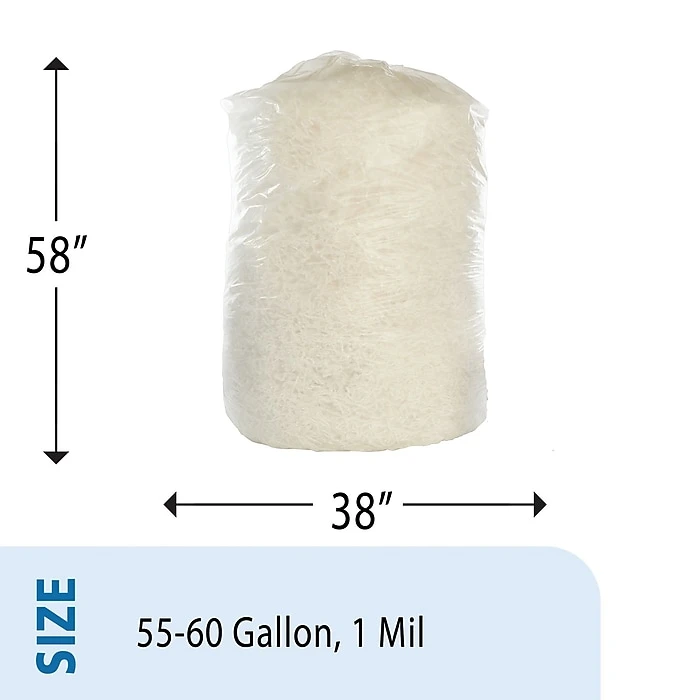 Envision Industries Waste Liners, 55-60 Gallons, 38" X 58", 125/Ct (8105015171371) - Image 2