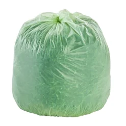 Stout By Envision EcoSafe 64 Gallon Compostable Trash Bags, Low Density, 0.85 Mil, Green, 30 Bags/Box (STOE4860E85)