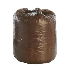 Stout By Envision 30 Gallon Trash Bags, Low Density, 0.8 Mil, Brown, 20 Bags/Roll, 3 Rolls (G3036B80)