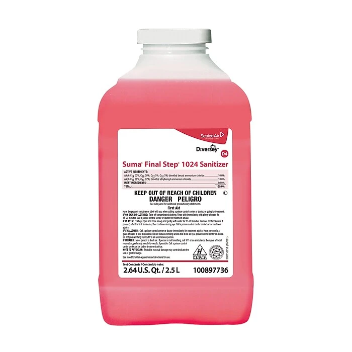 Suma® Final Step® 1024 Disinfectant And Sanitizer, 2.5 L, J-Fill, 2/Carton (100897736)