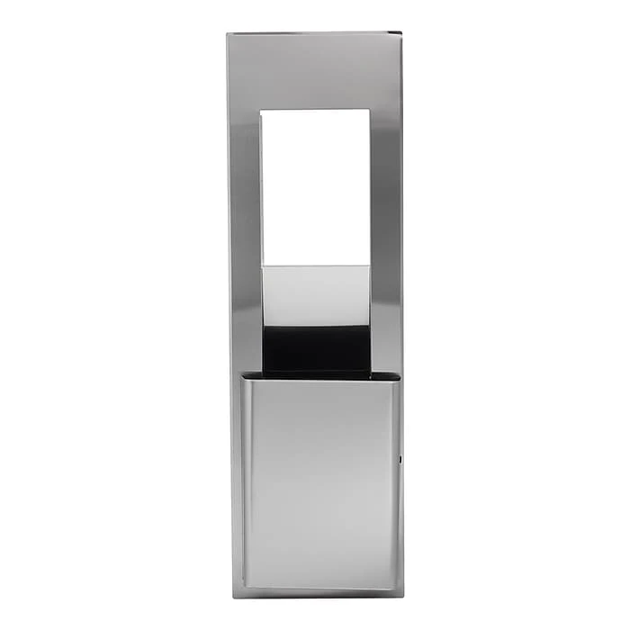 GP PRO™ Recessed California Building Code Compliant Trash Receptacle For 12" Cavaties, Stainless (59453) - Image 2