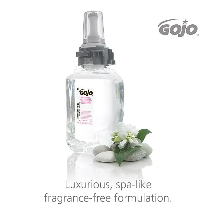 GOJO Foaming Soap Refill, Unscented, 23.6 Oz., 4/Carton (8711-04) - Image 4