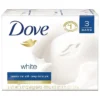 Dove® Beauty Bar Soap, White, 3.17 Oz. Bar, 3 Bars/Pack (04090)