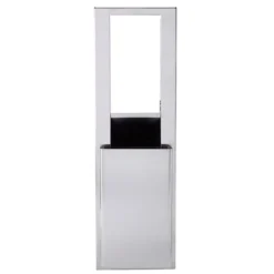EnMotion® Flex High Capacity Trash Receptacle For 10.75” Wall Cavity By GP PRO, Stainless, 9.03”W X 21.75”D X 60.25”H (59751)